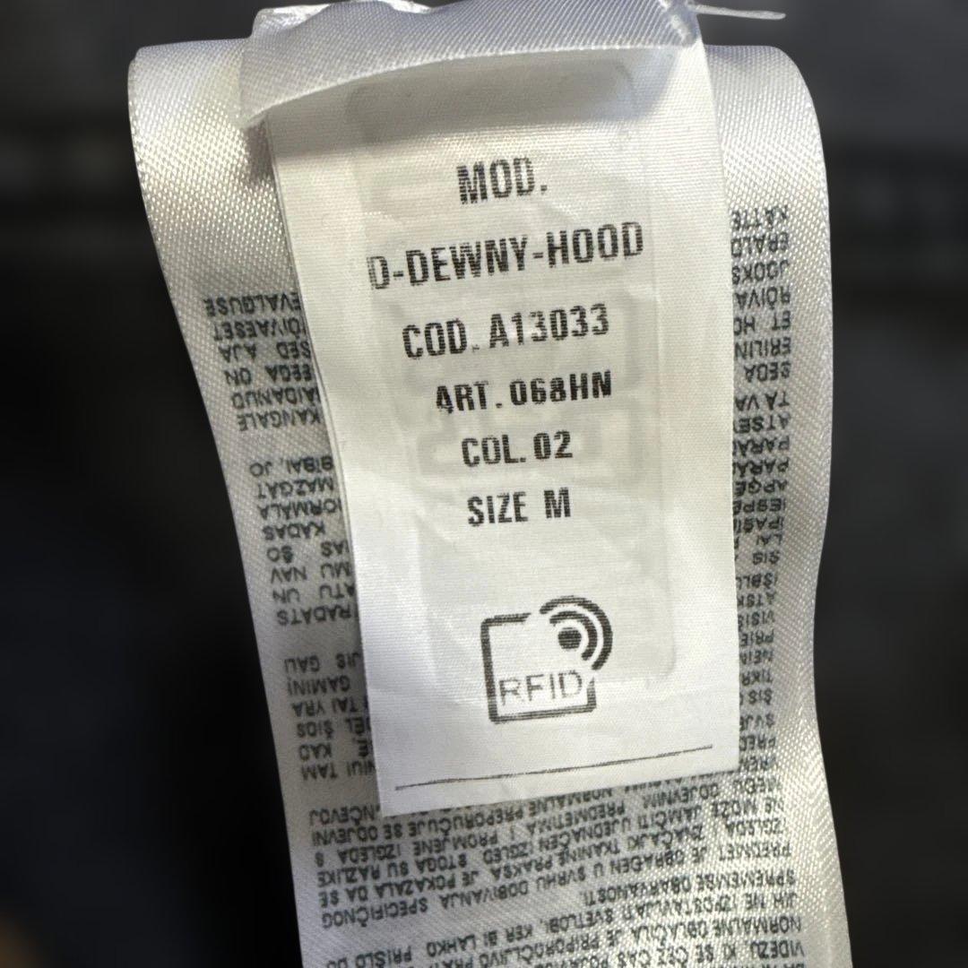 DIESELディーゼル　デニムシャツパーカー　ブラック　ダークグレー