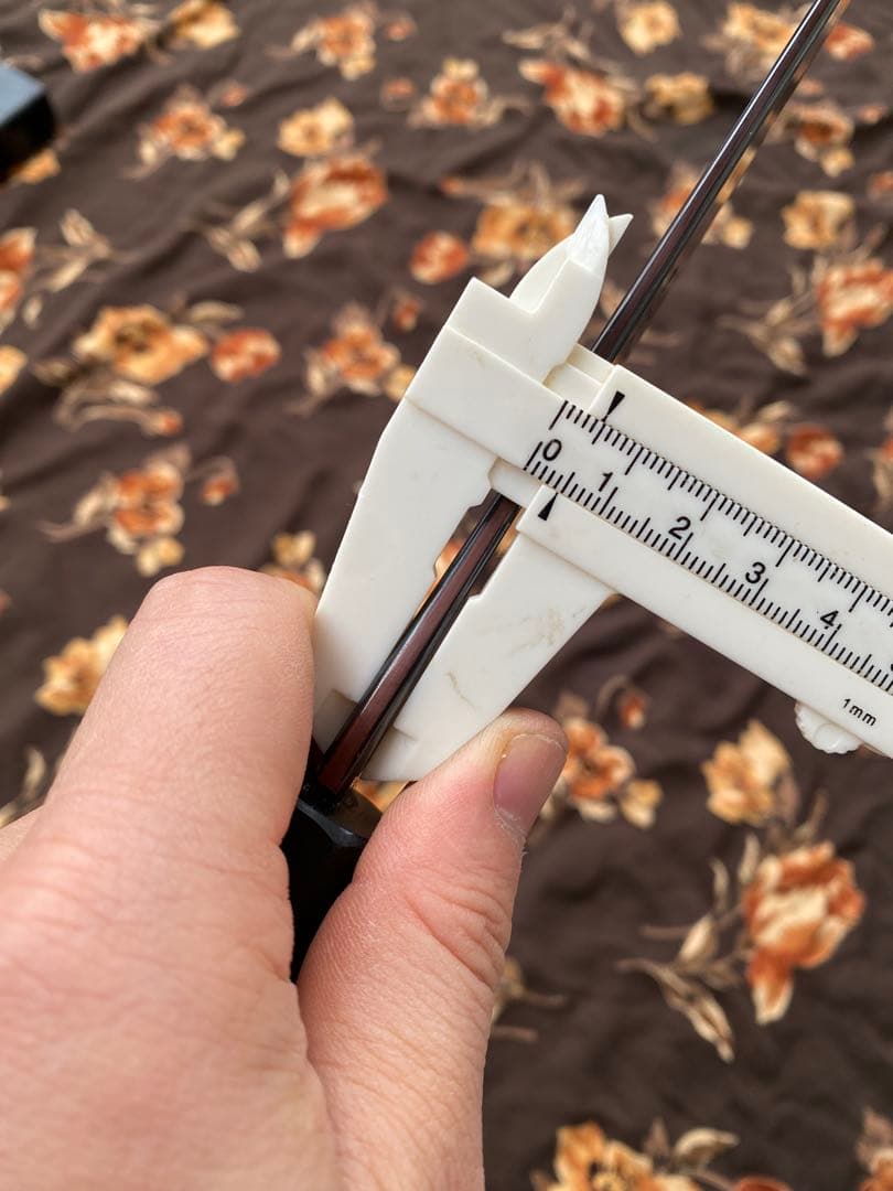 景清 KAGEKIYO 青紙一号 黒染めダマスカス オレンジハンドル 240mm