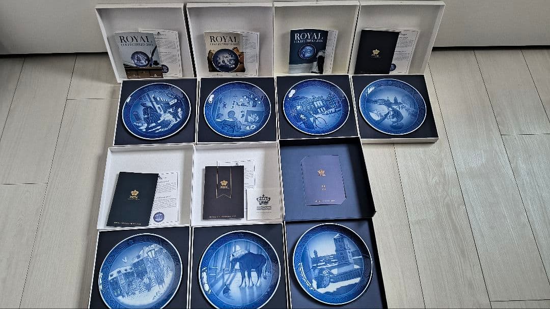 ロイヤルコペンハーゲン　イヤープレート2014-2020 7枚