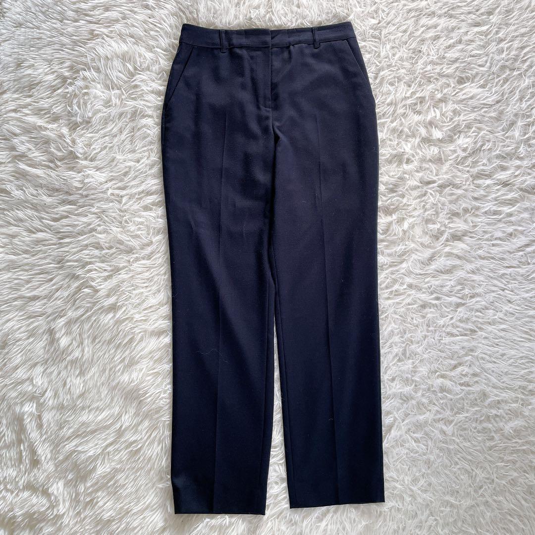 【ナチュラルビューティーベーシック】ノーカラージャケット パンツ セットアップM