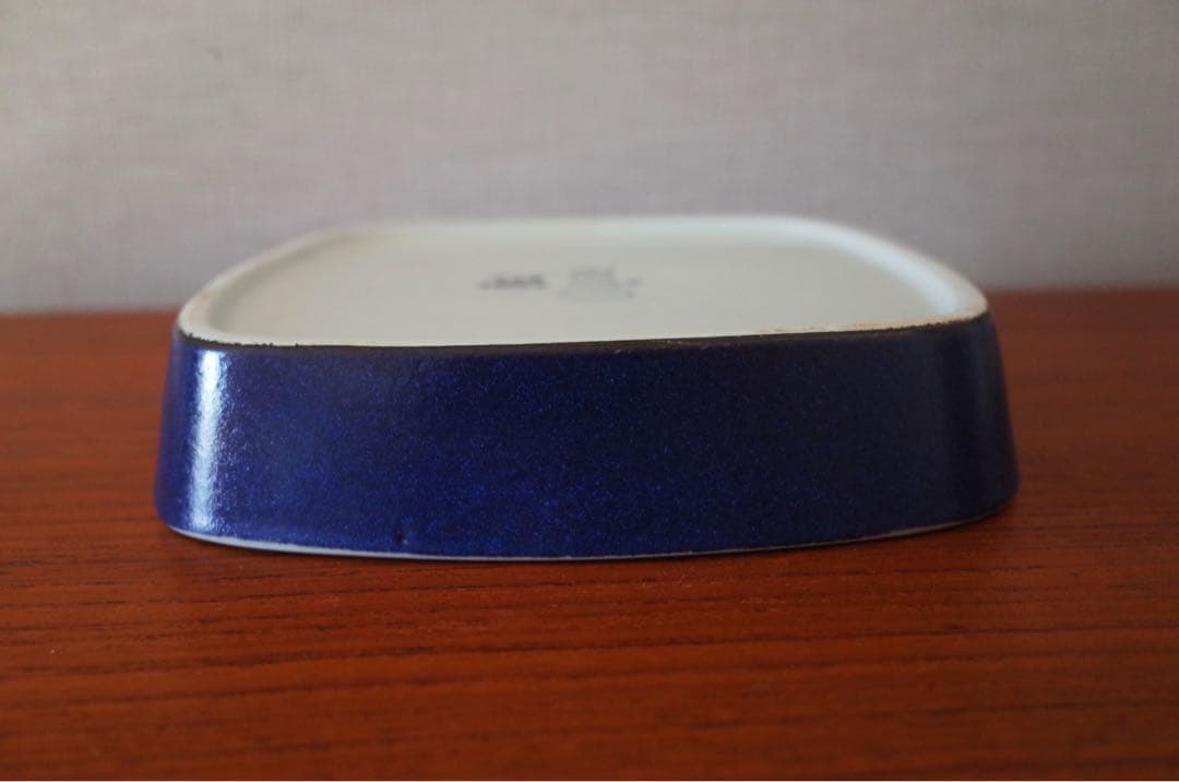 ロイヤルコペンハーゲン／角皿／鳥／ブルーバード／北欧ヴィンテージ食器／デンマーク