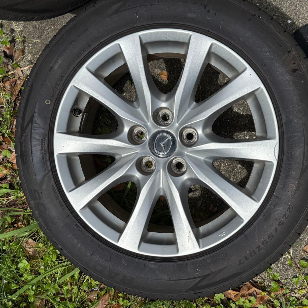 マツダ 純正17インチホイールとタイヤ225/55ZR17 4本セット