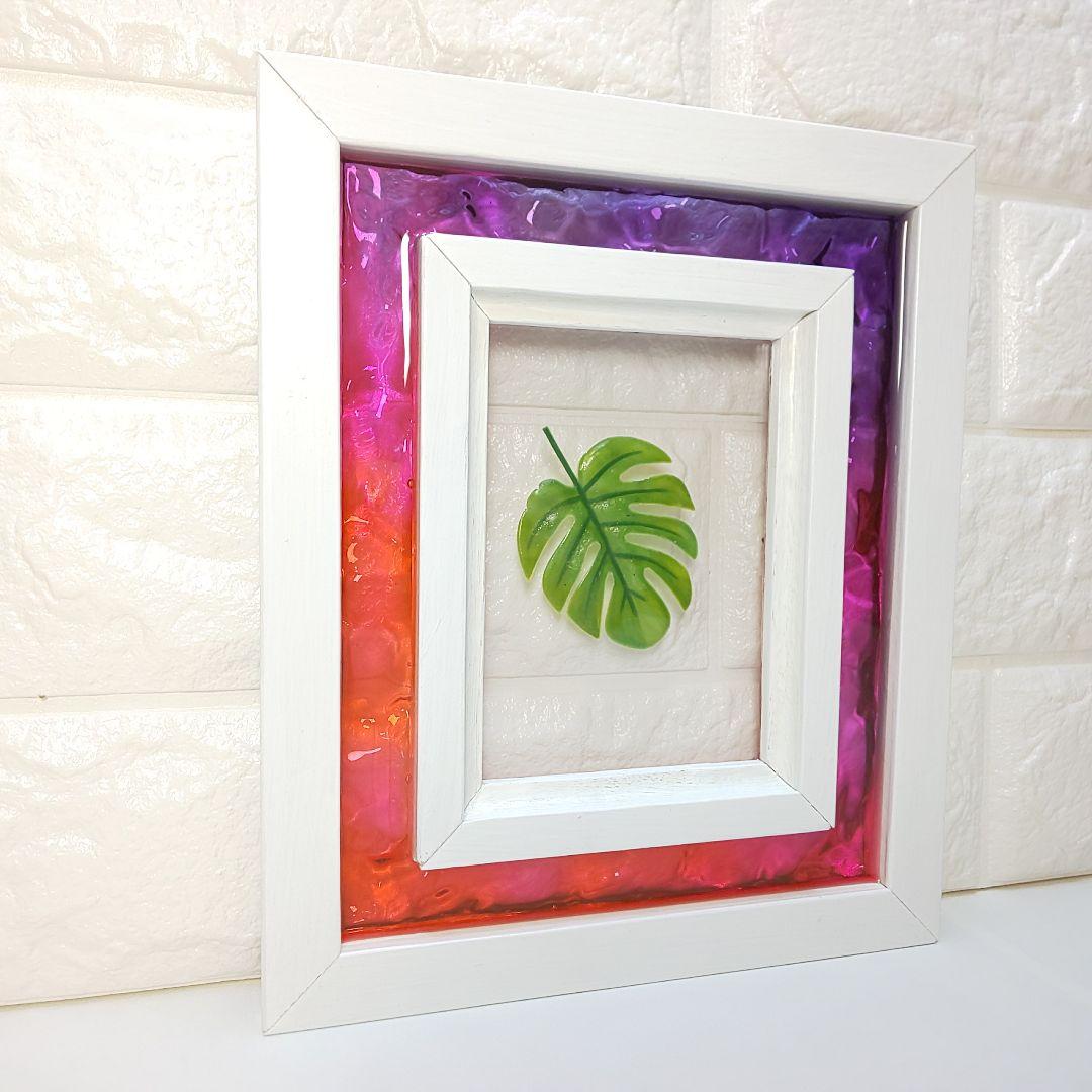 【1211】ウッドレジン　オーシャンアート　フォトフレーム　海レジン　インテリア