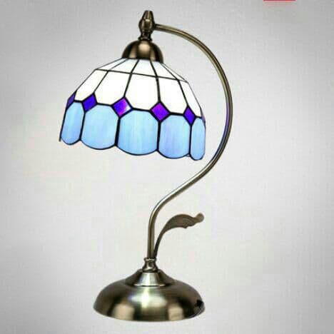 牧歌的な地中海のリビングルームのベッドルームランプ暖かいテーwu0