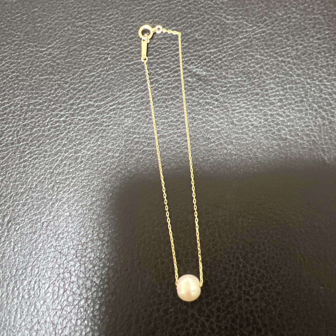 パールK10YGブレスレット