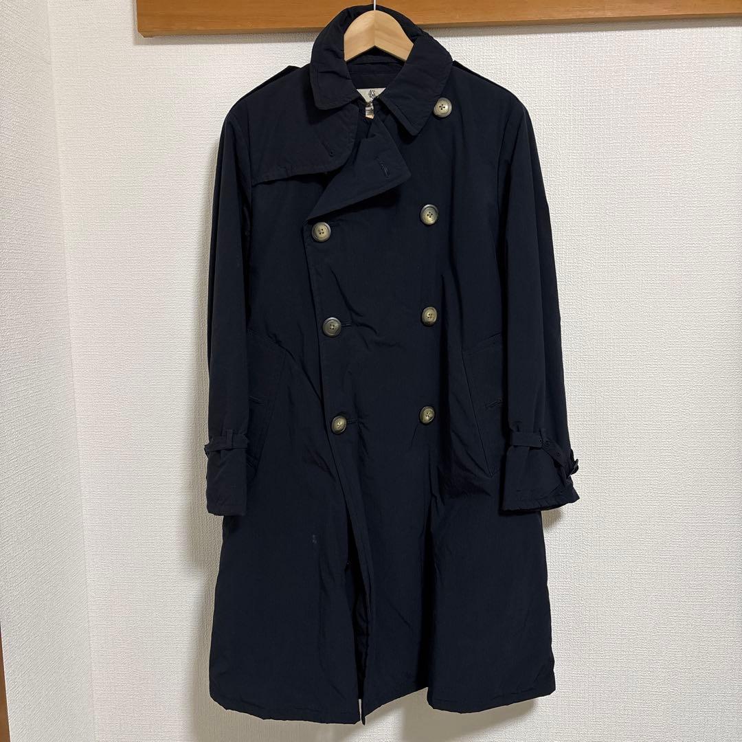 KAPTAIN SUNSHINE ネイビー トレンチコート SMALL