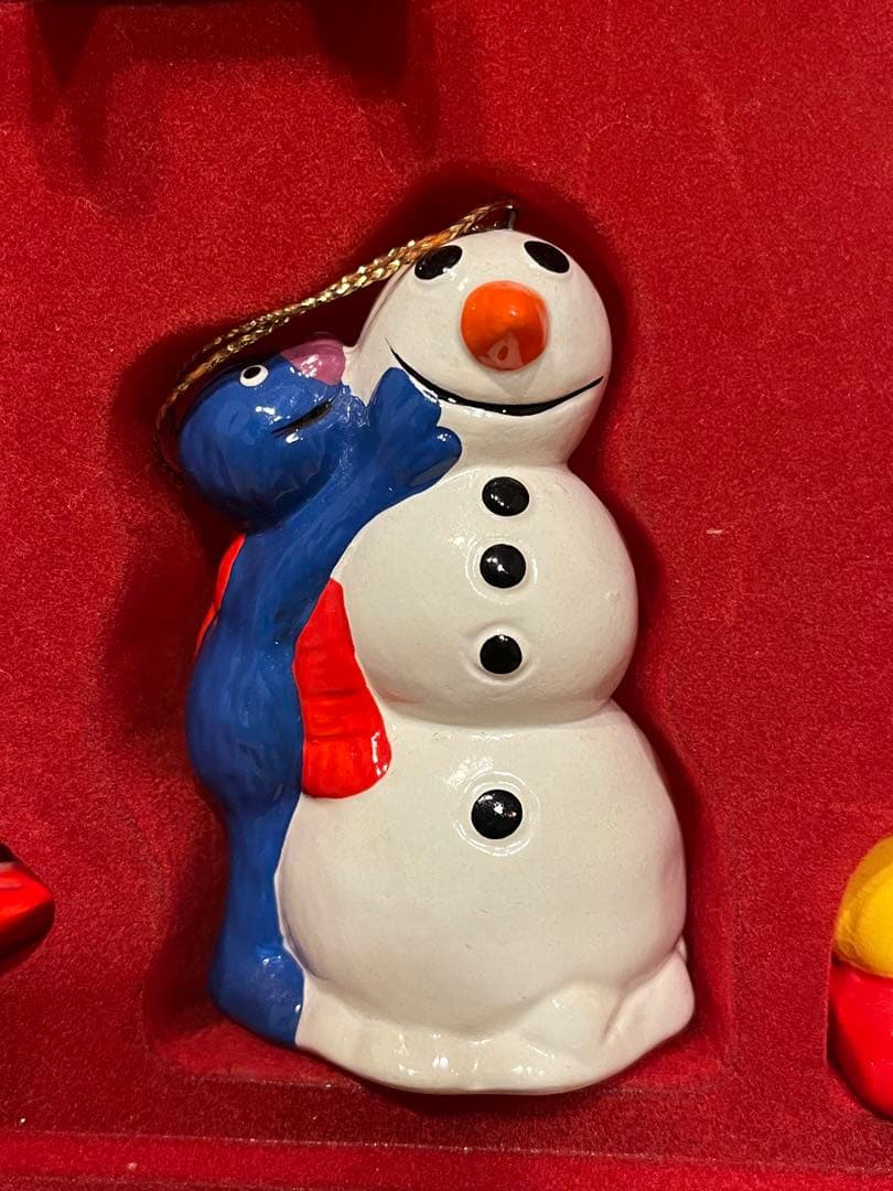 セサミストリート クリスマスオーナメント 陶器