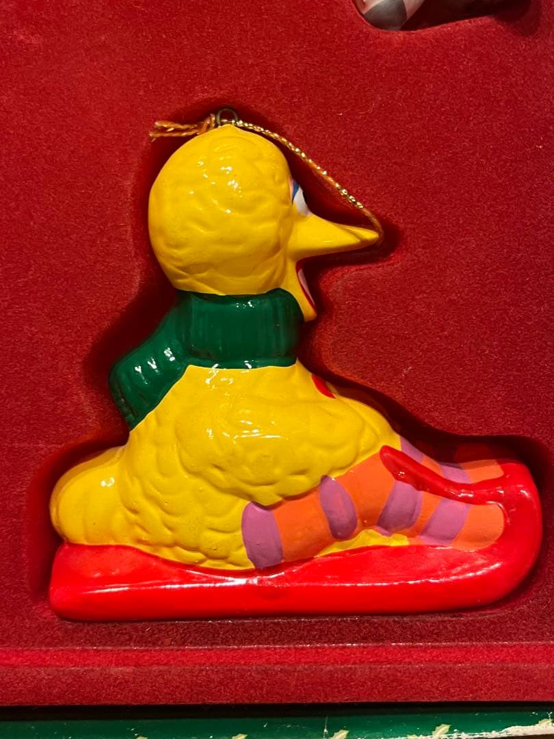 セサミストリート クリスマスオーナメント 陶器