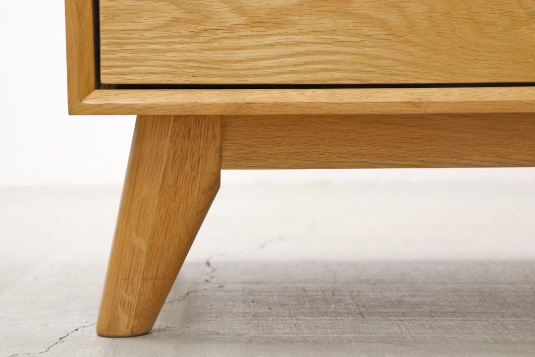 オーク材 ナチュラル モダン チェスト 引き出し キャビネット 収納 リビング