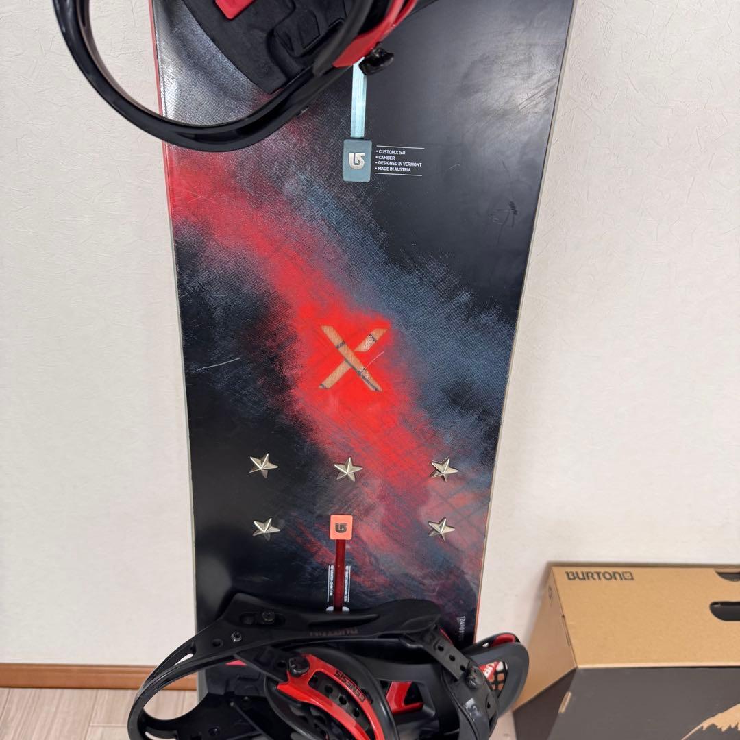 BURTON CUSTOM X 160cm スノーボードセット