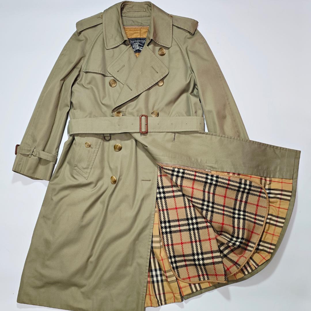 Burberrys' トレンチコート ウールライナー ダブルブレスト 玉虫色