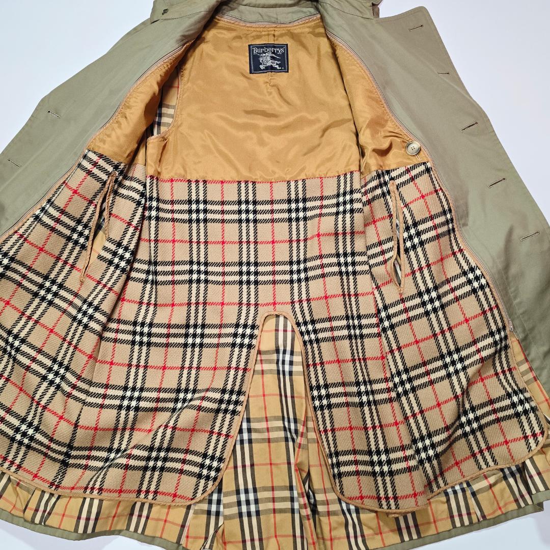 Burberrys' トレンチコート ウールライナー ダブルブレスト 玉虫色
