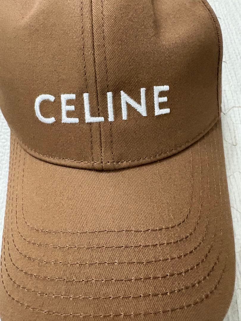 CELINE【新品】ブラウン ベースボールキャップ　レディース　セリーヌ
