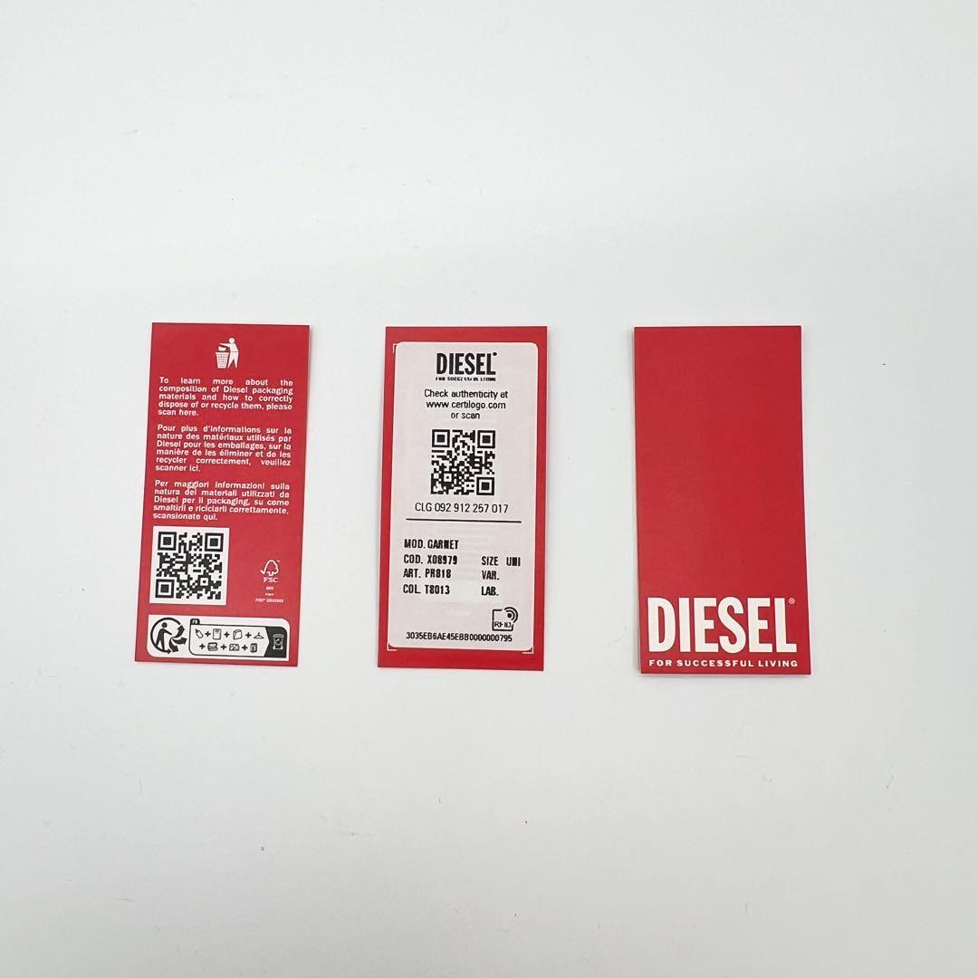 極美品✨DIESEL　長財布　Dロゴ　HOLI-D　レザー　ブラック　現行