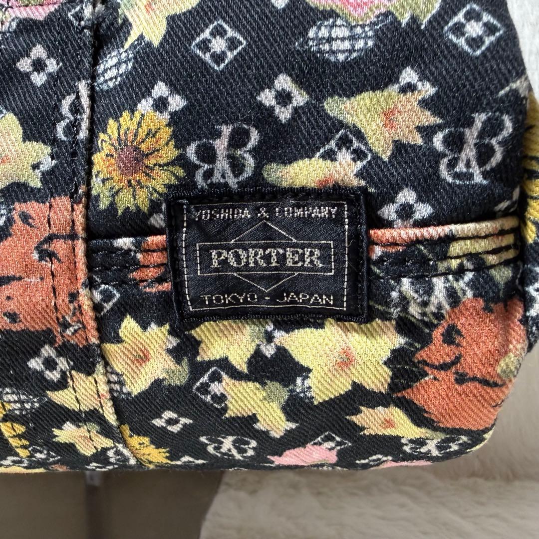 PORTER×BEAMS BOY 花柄モノグラム　ミニボストン