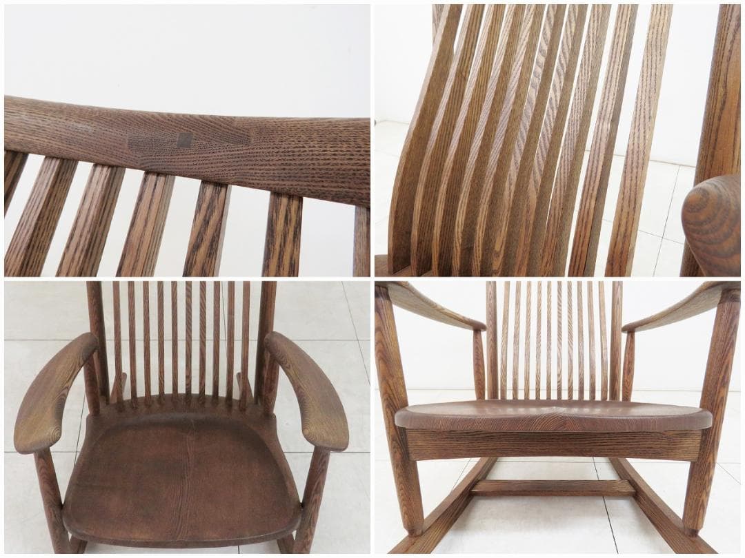 飛騨 北々工房 ロッキングチェア タモ無垢 264,000円 検キツツキアクタス