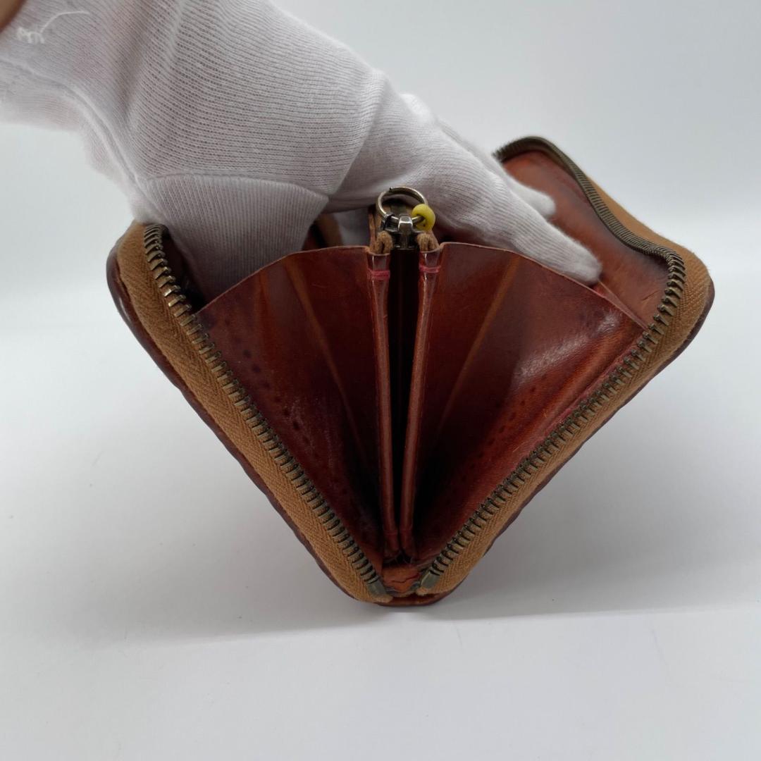 廃盤✨HENRY CUIR メッシュ 長財布 ラウンドファスナー ジップ レザー