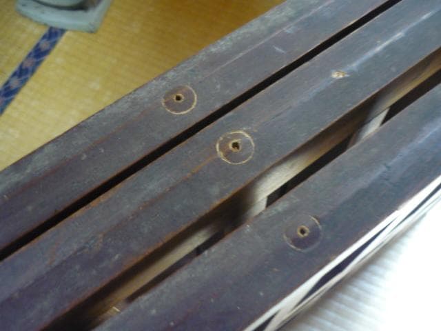 帳場格子（ごうし）三つ折り　時代物　商店帳場　仕切り・衝立