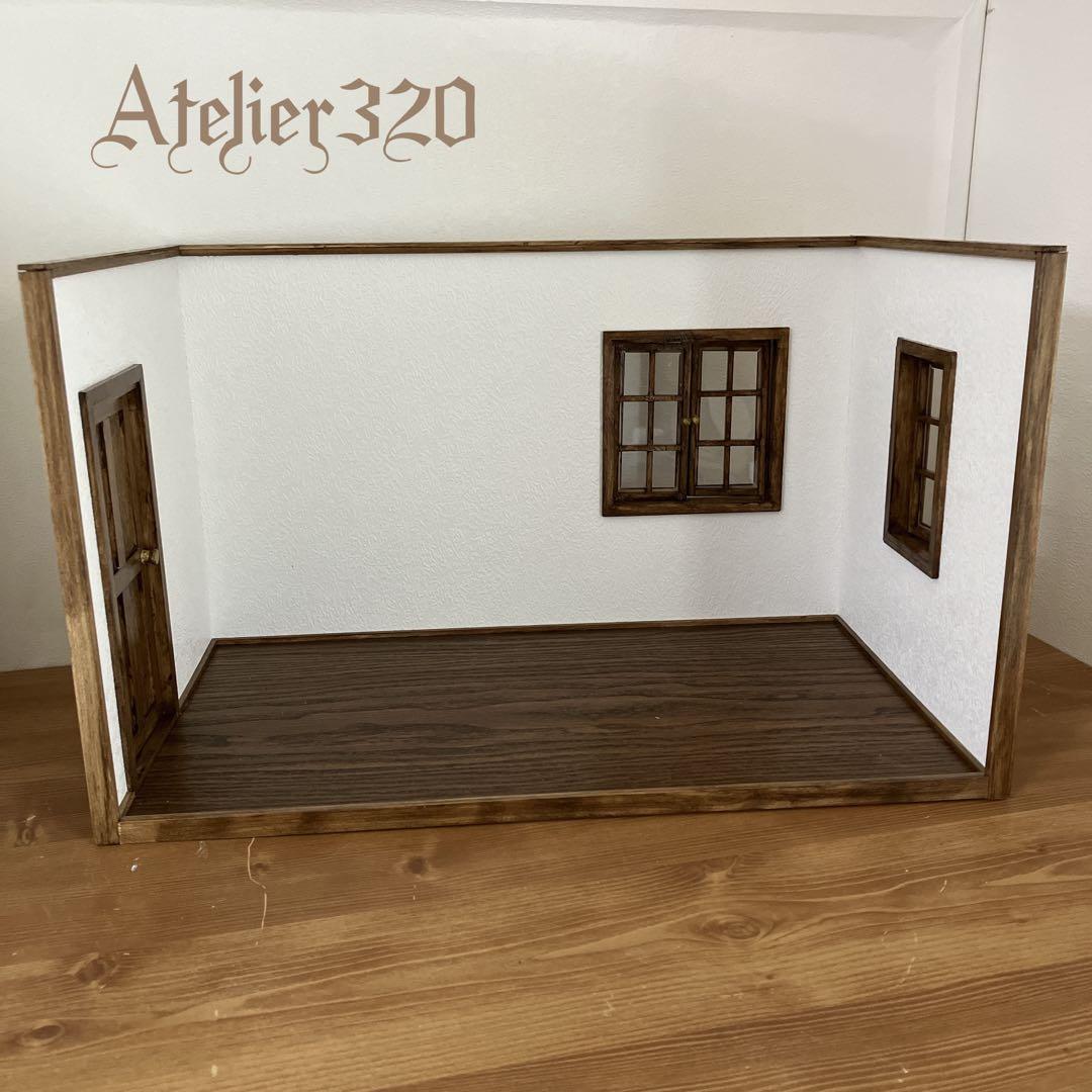 こころ　my roomコの字型ドールハウス 1/12サイズ ミニチュア家具