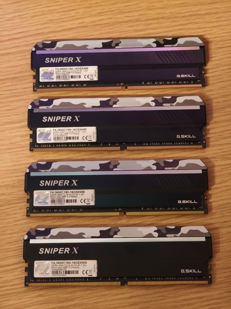 メモリー G.SKILL SNIPER X DDR4 3600MHz 32GB