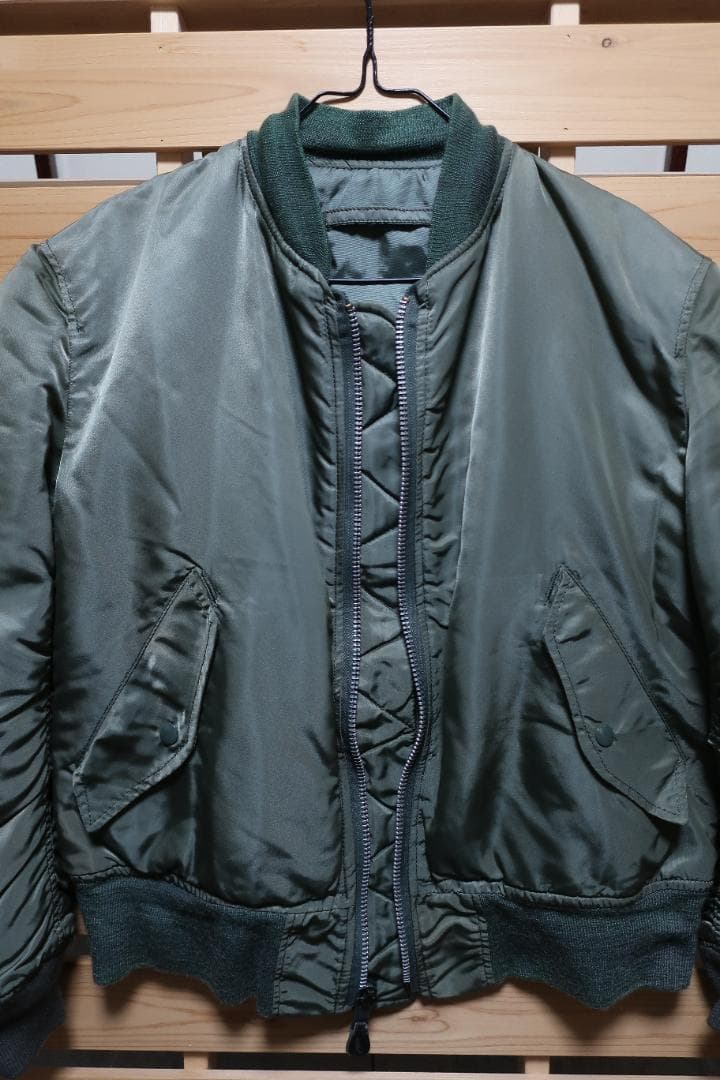 ALPHA アルファ USA製 80s MA-1 グランドクルー Mサイズ