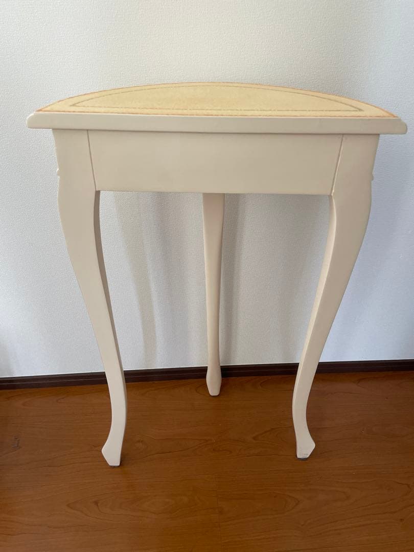 猫脚　半円　コンソール　テーブル　ディスプレイ　花台