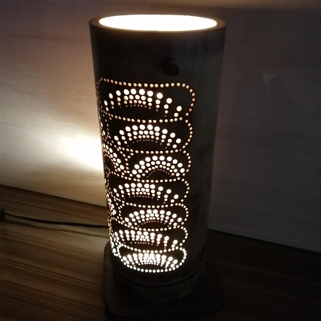 癒し灯火　竹行灯　No23185