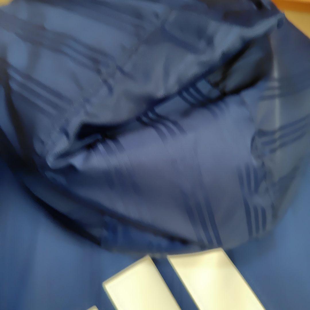 adidas フード付きベンチコート +10　ボア裏生地 紺　Lサイズ