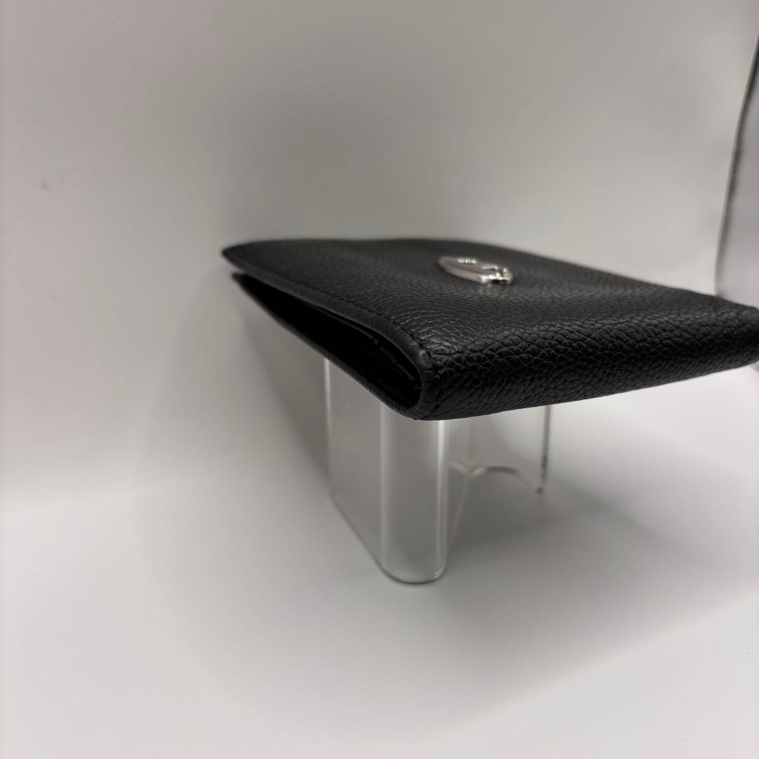 DIESEL 二つ折り財布　レザー　ブラック　X08844 Dロゴ　財布　革　黒