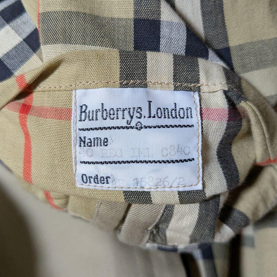 美品 英国製 80s バーバリー ステンカラーコート メンズ C84C