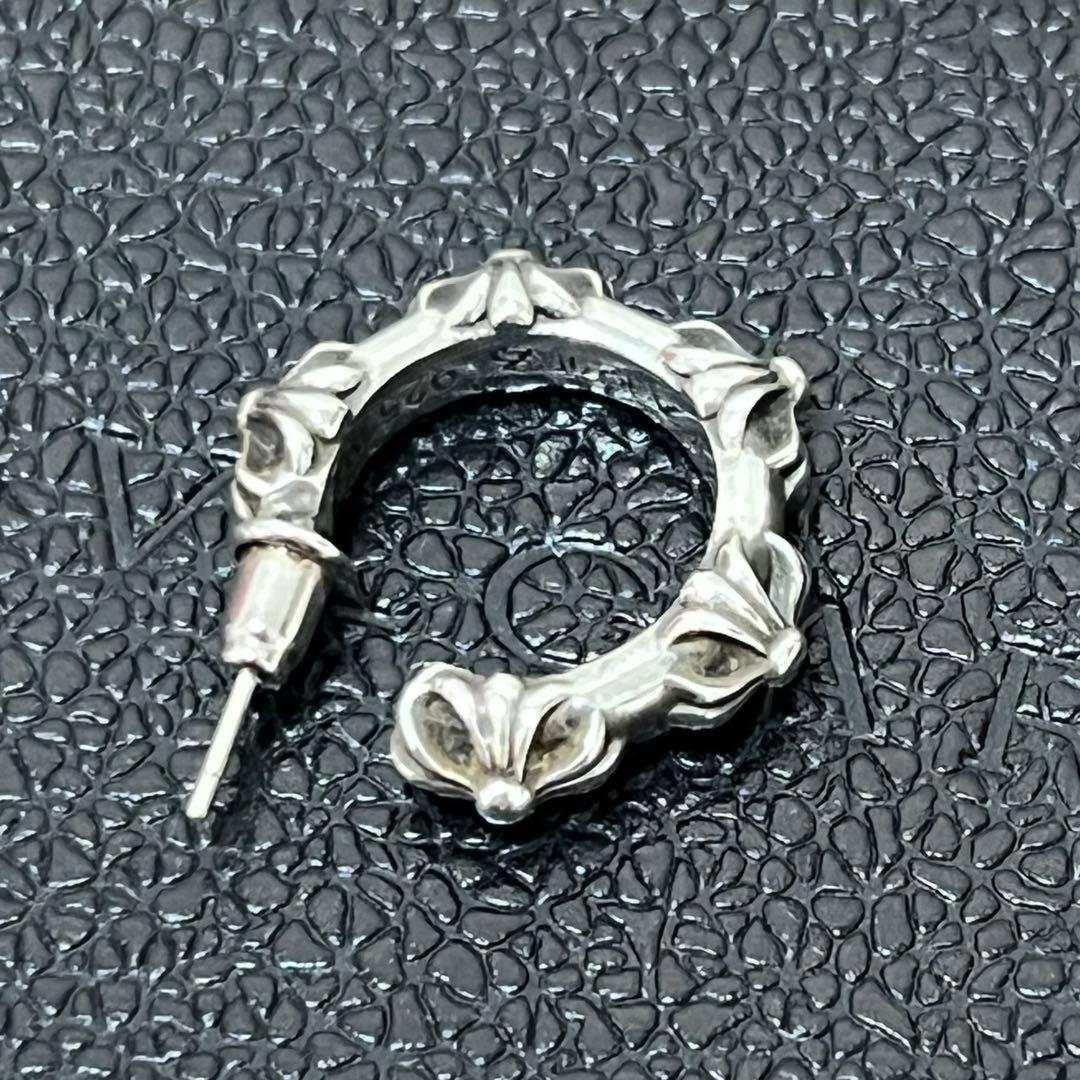 クロムハーツ クロスバンド フープ ピアス シルバー SV925 片耳