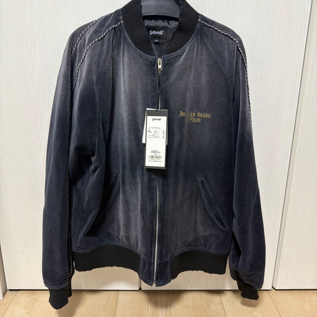 週末値引き【新品未使用／完売Schott × TSUBASAスカジャン M刺繍