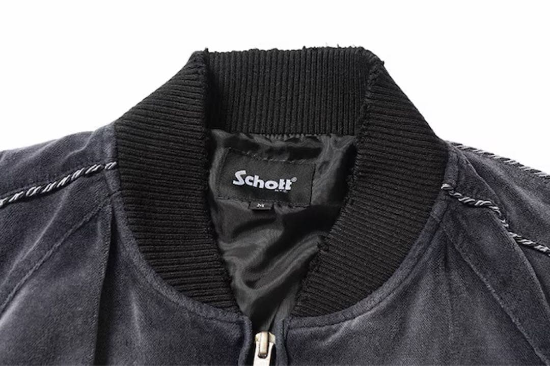 週末値引き【新品未使用／完売Schott × TSUBASAスカジャン M刺繍