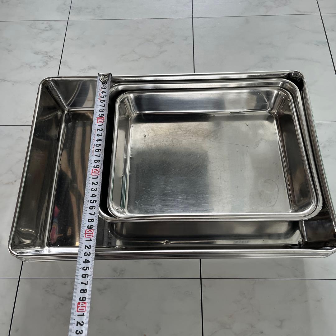 ステンレス製 深型組バット 業務用　まとめ売り