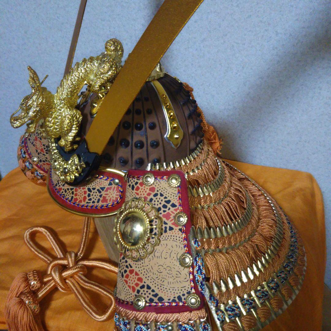 特製 御飾兜 龍玉作 美濃 極上25号兜 木製収納箱付き