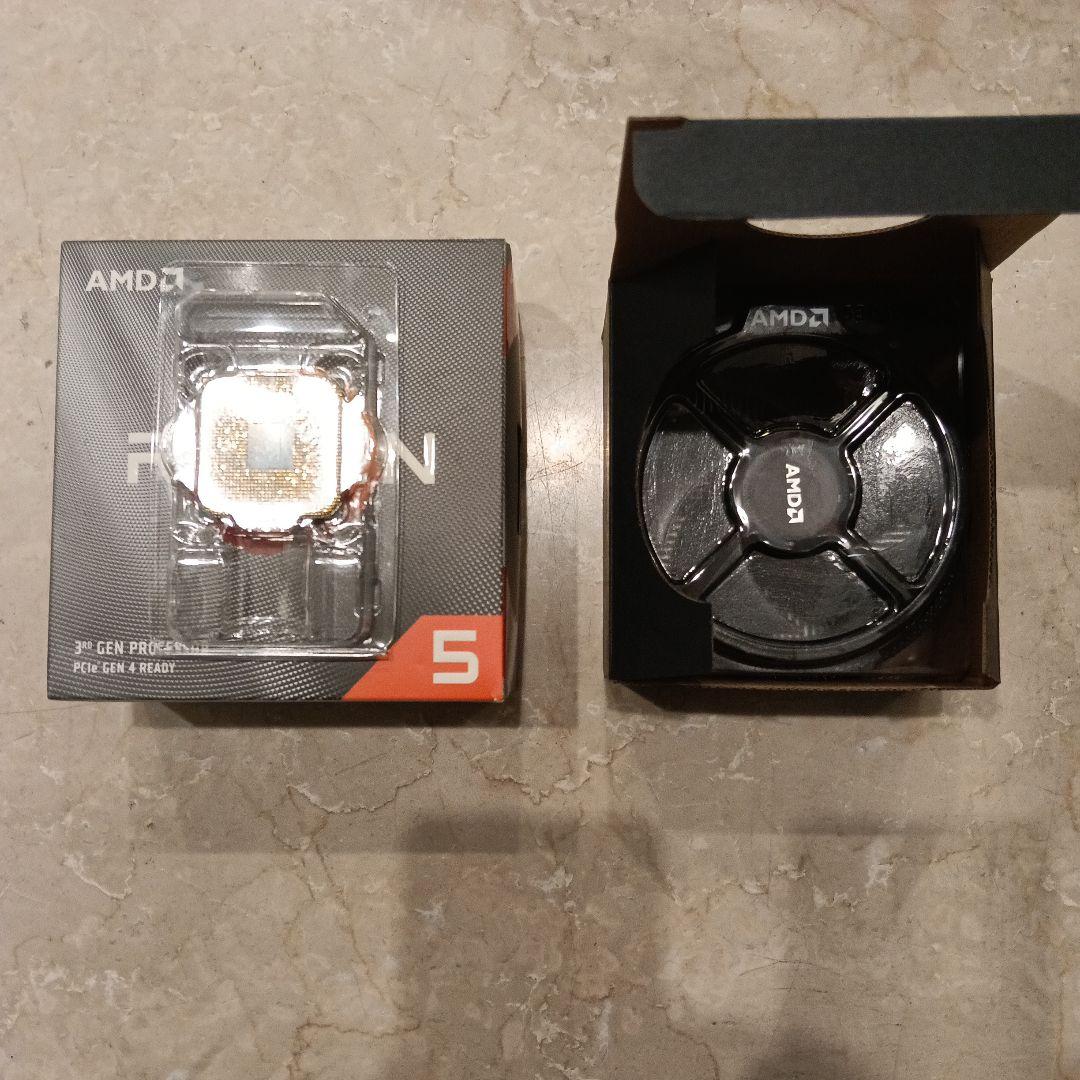 Ryzen5 3600 動作確認済み 冷却ファン未使用