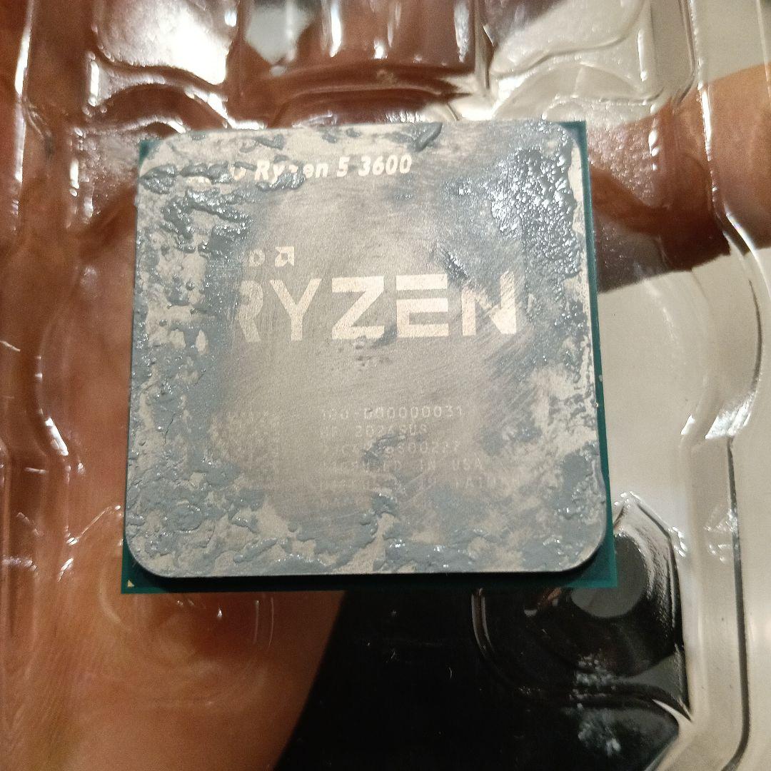 Ryzen5 3600 動作確認済み 冷却ファン未使用