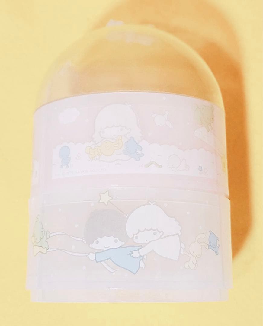 1976年製キキララ昭和レトロドーム型ジュエリーブラチェストリトルツインスターズ