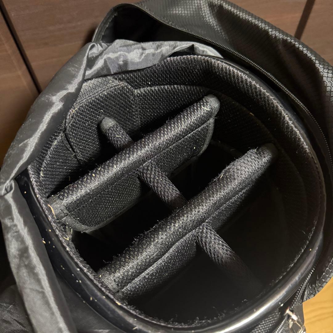 le coq sportif キャディバッグ ゴルフバッグ ブラック/レッド