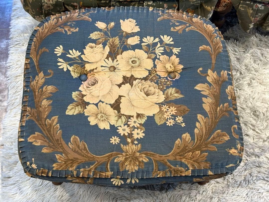 飛騨産業 キツツキマーク 3人掛けセパレートソファ オットマン ビンテージ RZ