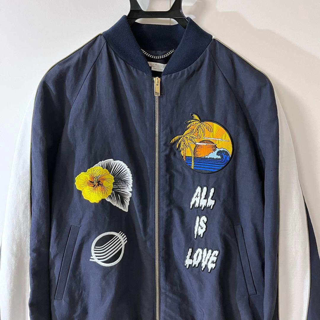 美品 STELLA McCARTNEY スカジャン 42 ネイビー