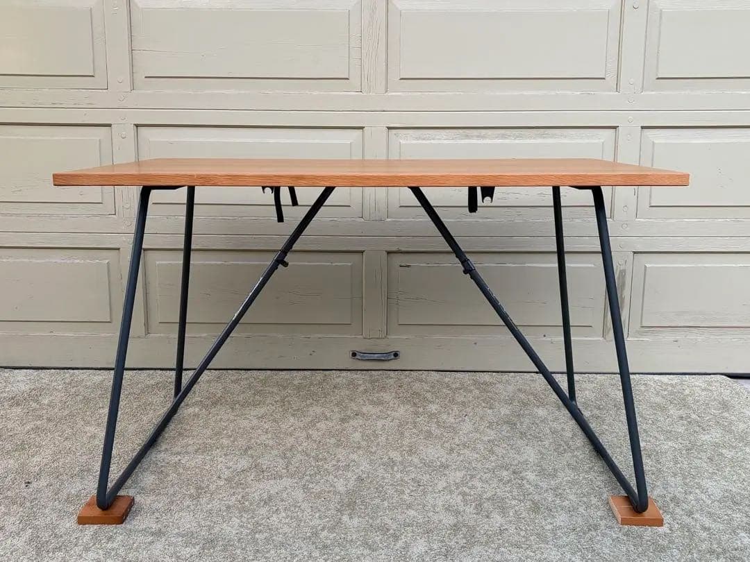 無印良品 木製折りたたみテーブル 幅120 オーク材突板 取説あり 廃番