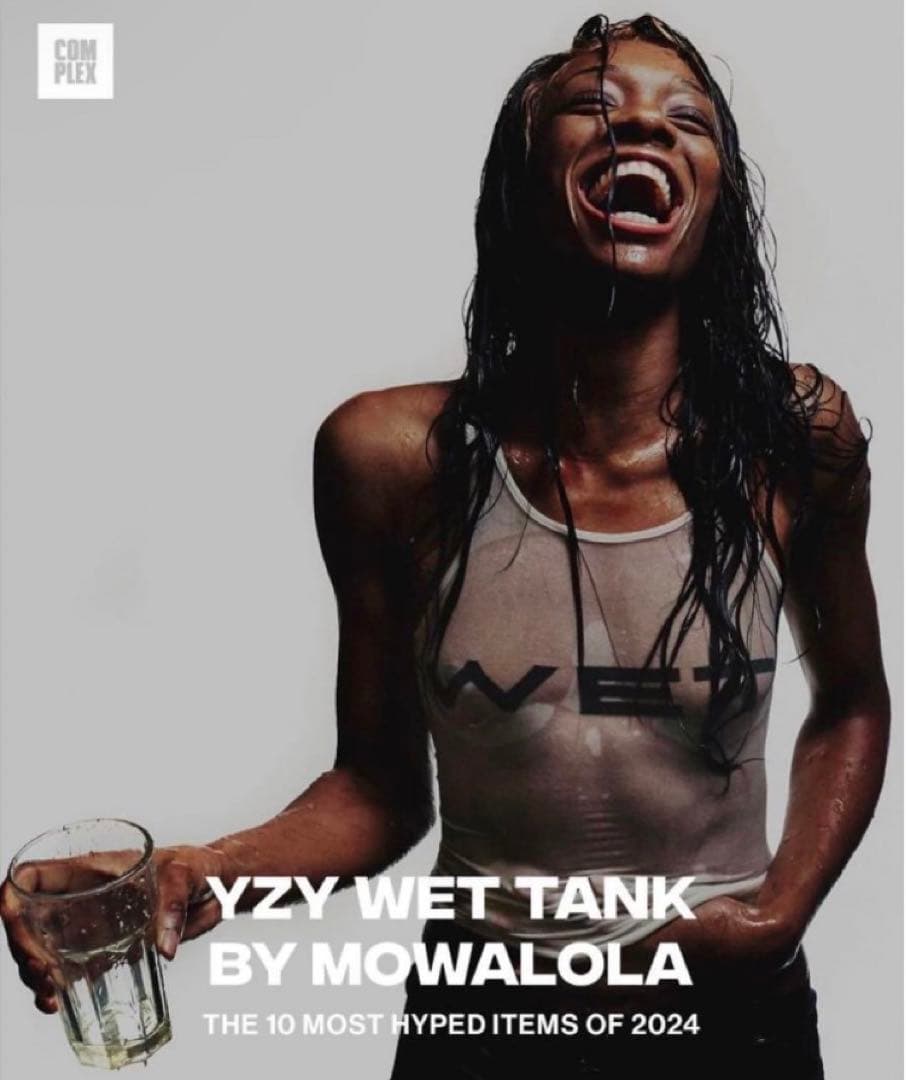 トップス YZY Mowalola WET TANK sample size3/ yzy