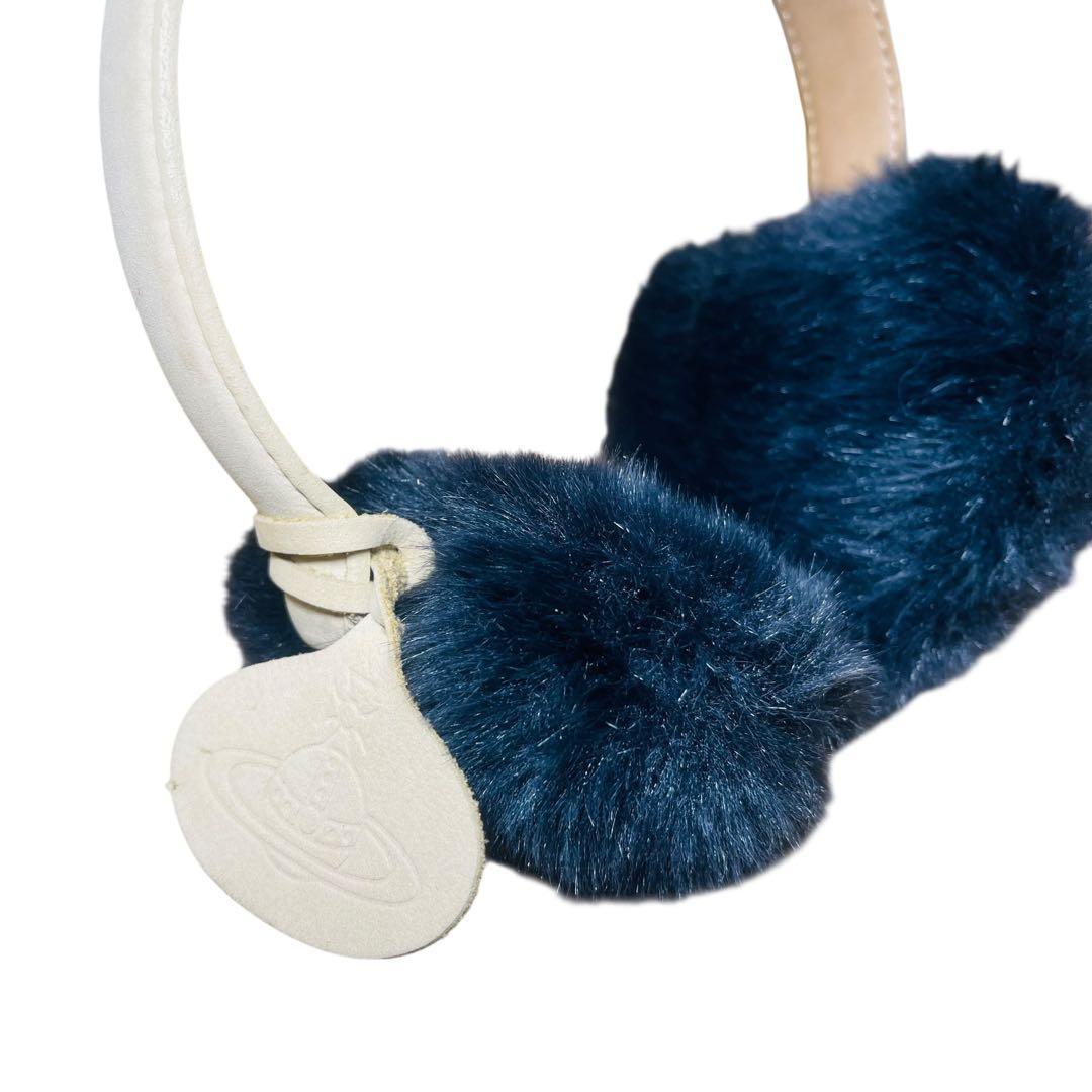 【美品】ヴィヴィアンウエストウッド イヤーマフ 耳当て ファー レザー