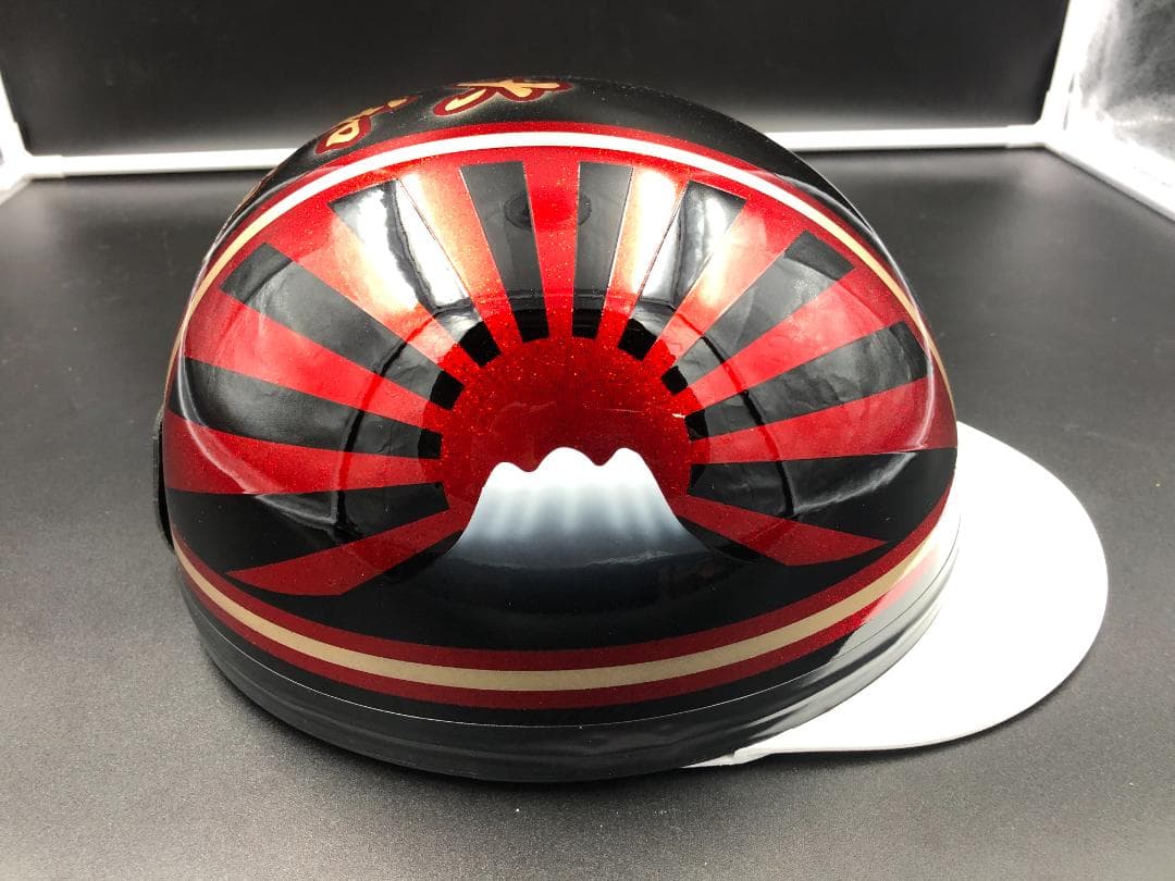 コルク半　カスタム　富士日章　マジック　黒赤　ラメ　高級クリヤ送料無料