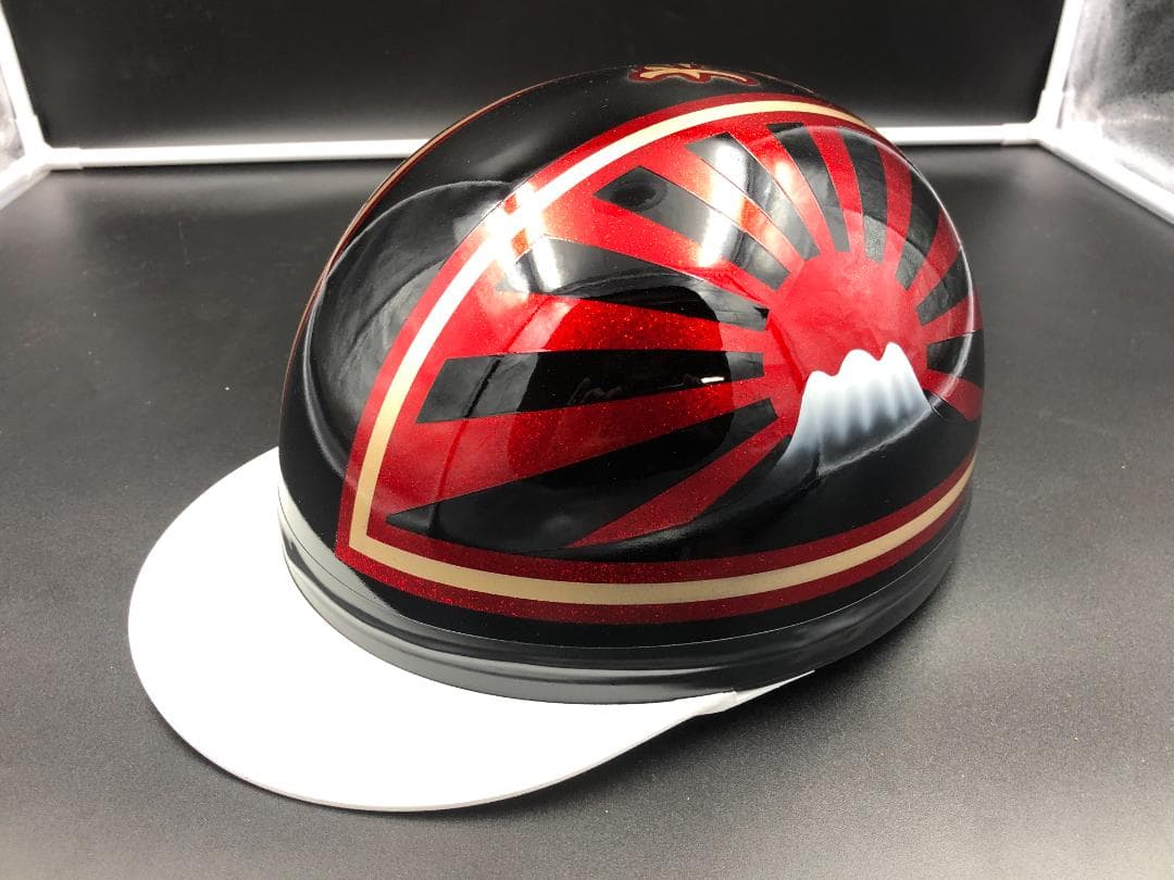 コルク半　カスタム　富士日章　マジック　黒赤　ラメ　高級クリヤ送料無料