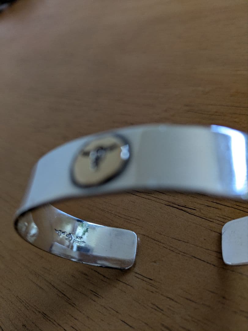 TADY＆KING　k18メタル付き平打ちバングル