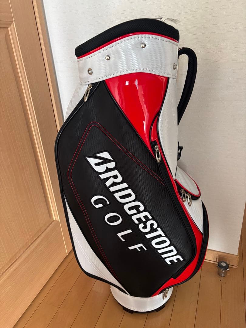 BRIDGESTONE ゴルフバッグ 黒/白/赤