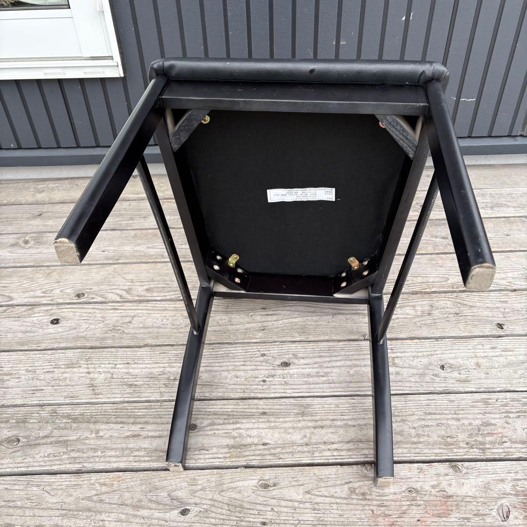 ①北欧レトロ サカイ工芸 プライウッド ベントウッドチェア ダイニングチェア 黒