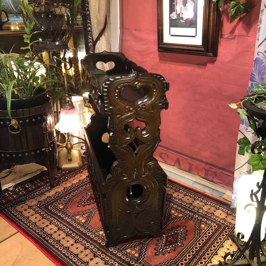 もっち 70’s ヴィンテージ 職人技アンティーク　ラック　サイドテーブル